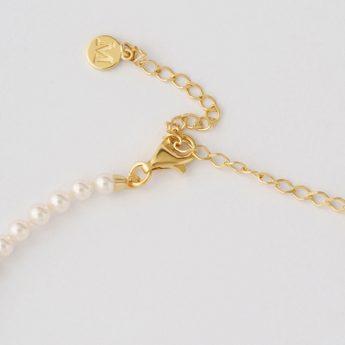 Colar Ballet Dourado Pérolas 4mm