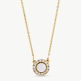 Colar Cometa Dourado Pérola 6mm