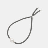Pulseira Sifnos Cinzenta Prateada Pérola 7mm