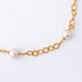 Colar Aina Dourado Pérola 8,10mm