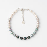 Pulseira Nyx Prateada Pérola 6mm