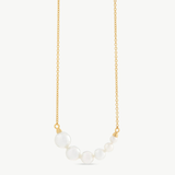 Colar Petit Dourado Pérolas 4-9mm