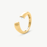 Anel Drop Dourado Pérola 4mm
