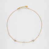 Colar Nova Dourado Pérola 4mm