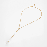 Colar Nova Dourado Pérola 10mm