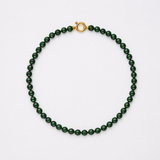 Colar Lyra Dourado Pérola 8mm Verde