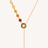 Colar Murano Dourado Pérolas 8mm