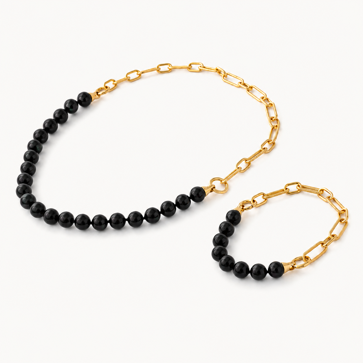 Pulseira Mix&Match Pérola Preta 8mm
