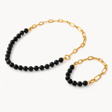 Pulseira Mix&Match Pérola Preta 8mm