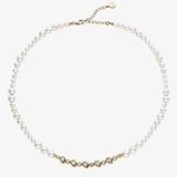 Colar Nova Dourado Pérola 4,5,6mm