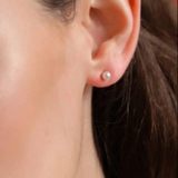 Brincos Lyra Dourados Pérola 4mm